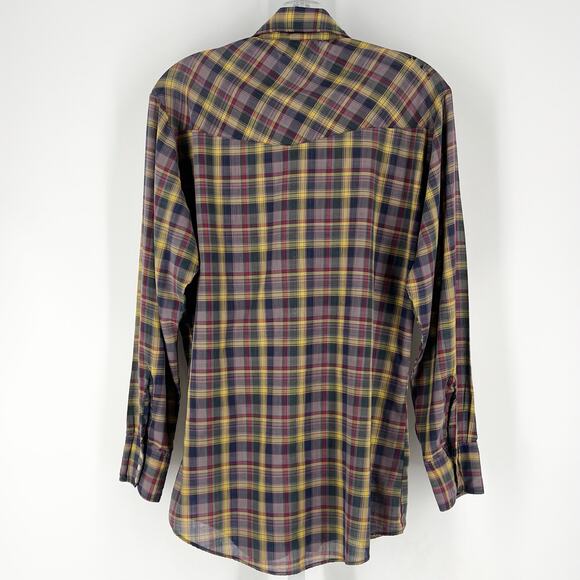 90s Pearl snap western shirt 1990s vintage - Picture 2 of 6